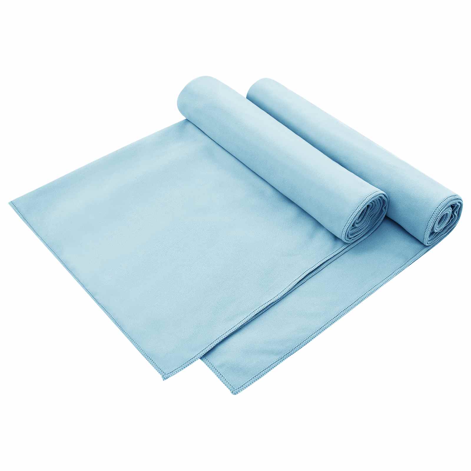 Toallas para Sillas de Exterior 2 pcs Azul 130 x 60 cm