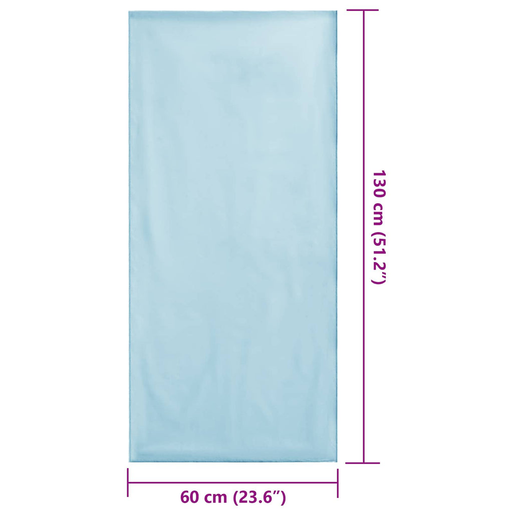Toallas para Sillas de Exterior 2 pcs Azul 130 x 60 cm