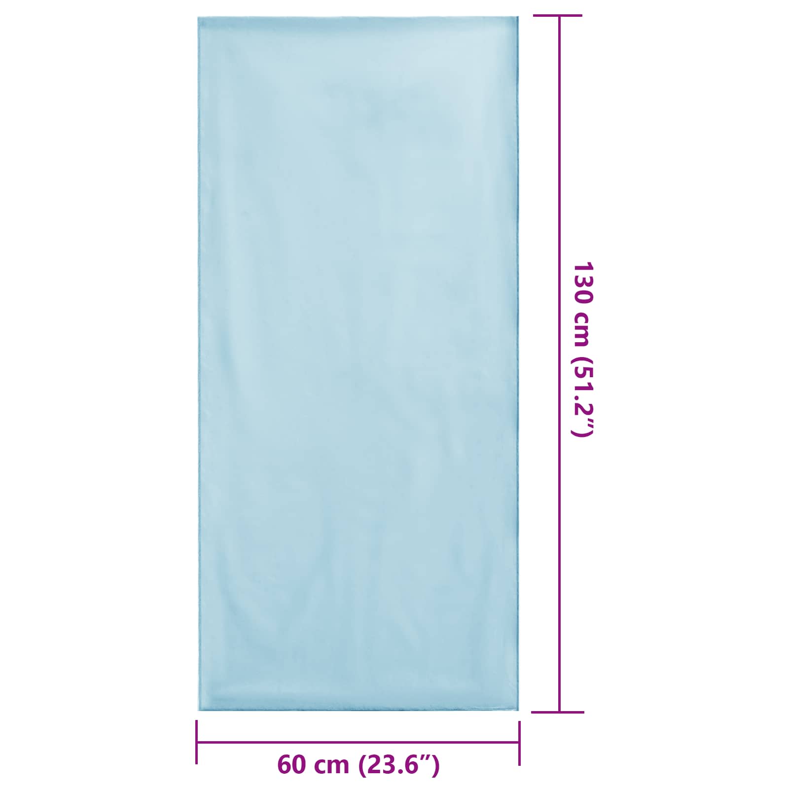 Toallas para Sillas de Exterior 2 pcs Azul 130 x 60 cm