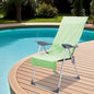 Toalhas para Cadeiras de Exterior 2 unidades Azul 130 x 60 cm