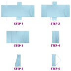 Toallas de Reposera 2 pcs Azul 210 x 75 cm