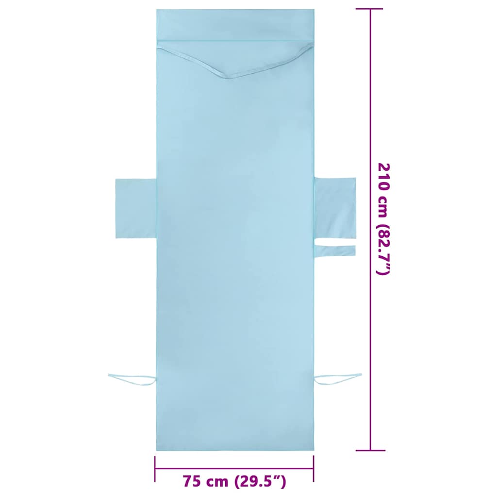 Toallas de Reposera 2 pcs Azul 210 x 75 cm