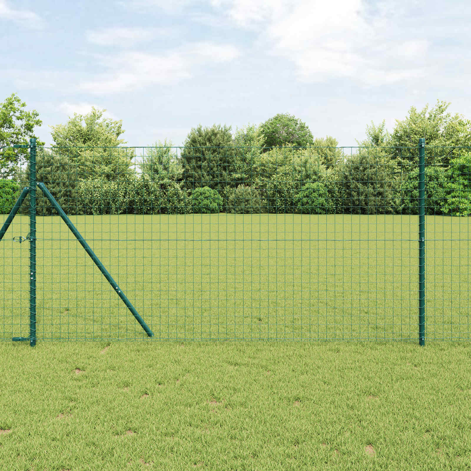 Poste de Valla 12 pcs Gris 100 cm