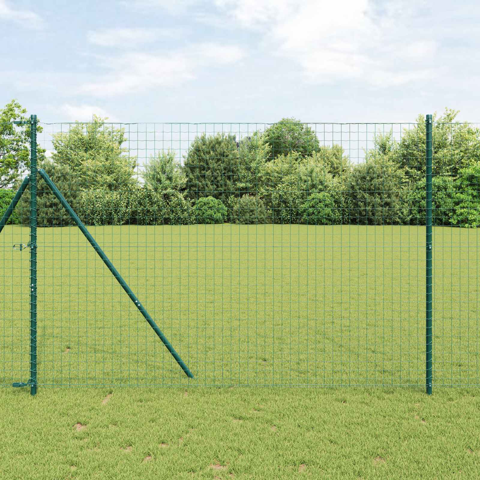 Poste de Valla 12 pcs Gris 100 cm