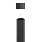 Poste de Valla 12 pcs Gris 100 cm