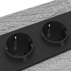 Armario de Noche con cajón 2 pcs Gris Sonoma 30 x 48 x 61 cm