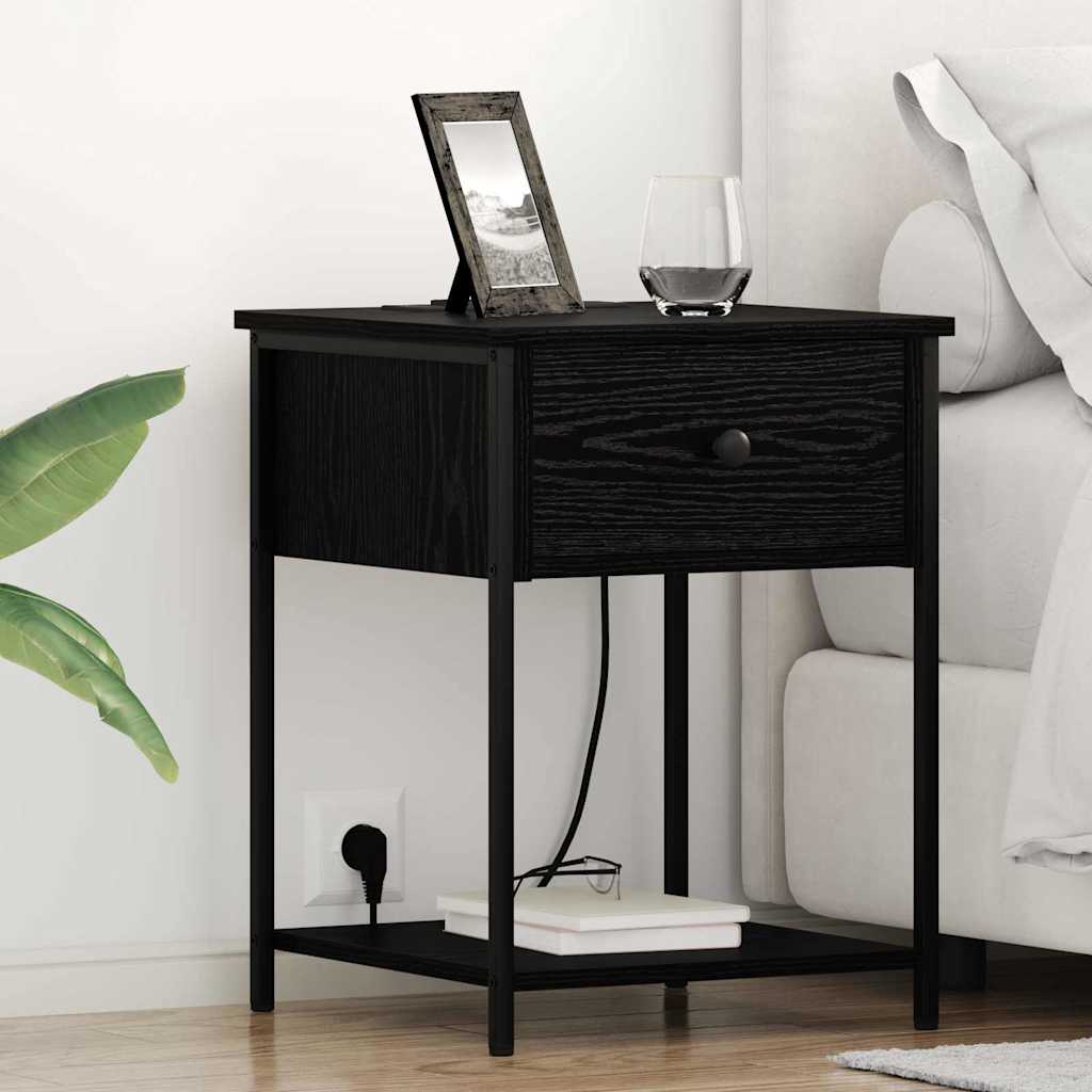 Nightstand with drawer 2 pcs Sonoma Grey 42 x 41 x 56 cm