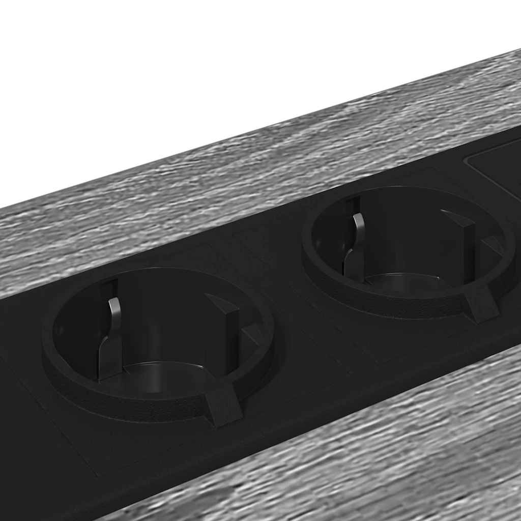 Armario de Noche con cajón 2 pcs Gris Sonoma 42 x 41 x 56 cm