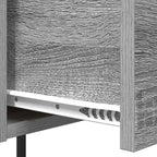 Armario de Noche con cajón 2 pcs Gris Sonoma 42 x 41 x 56 cm