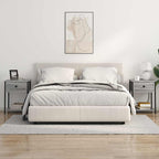 Armario de Noche con cajón 2 pcs Gris Sonoma 42 x 41 x 56 cm