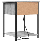 Armario de Noche con cajón 2 pcs Gris Sonoma 42 x 41 x 56 cm