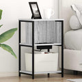 Armario de Noche 2 pcs Gris Sonoma 38 x 31 x 61 cm