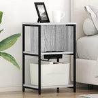Armario de Noche 2 pcs Gris Sonoma 38 x 31 x 61 cm