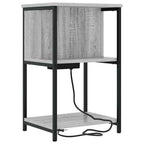 Armario de Noche 2 pcs Gris Sonoma 38 x 31 x 61 cm