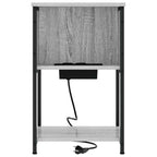 Armario de Noche 2 pcs Gris Sonoma 38 x 31 x 61 cm