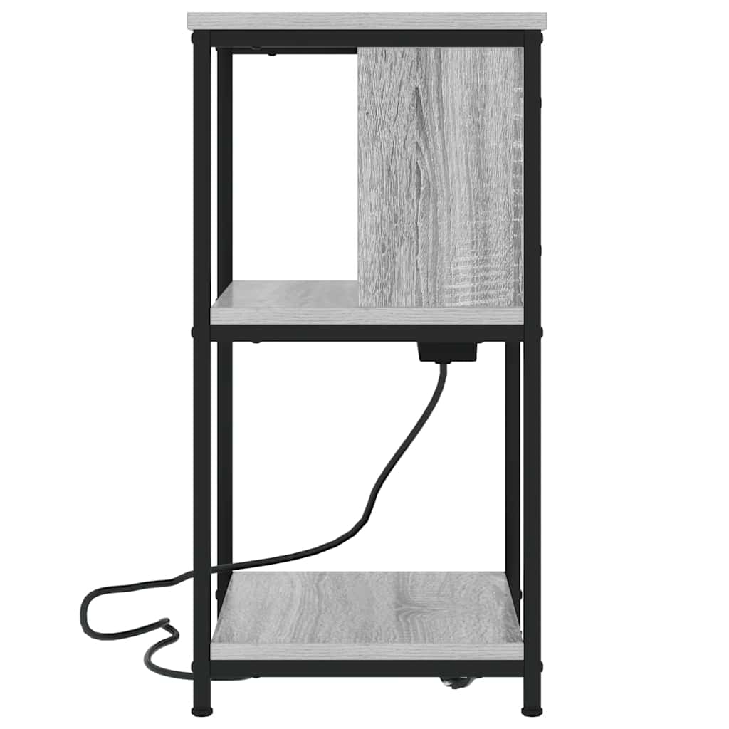Armario de Noche 2 pcs Gris Sonoma 38 x 31 x 61 cm