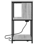Armario de Noche 2 pcs Gris Sonoma 38 x 31 x 61 cm