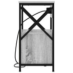Armario de Noche con cajón 2 pcs Gris Sonoma 40 x 31 x 60 cm