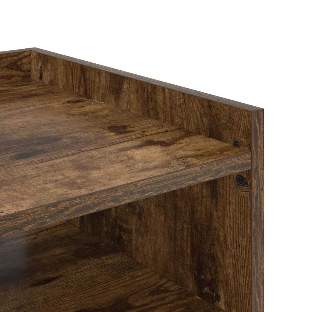Armario de Noche 2 pcs Roble ahumado 40 x 40 x 61 cm