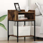 Armario de Noche 2 pcs Roble ahumado 40 x 40 x 61 cm