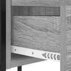 Armario de Noche con cajón 2 pcs Gris Sonoma 42 x 41 x 61 cm