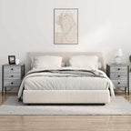 Armario de Noche con cajón 2 pcs Gris Sonoma 42 x 41 x 61 cm