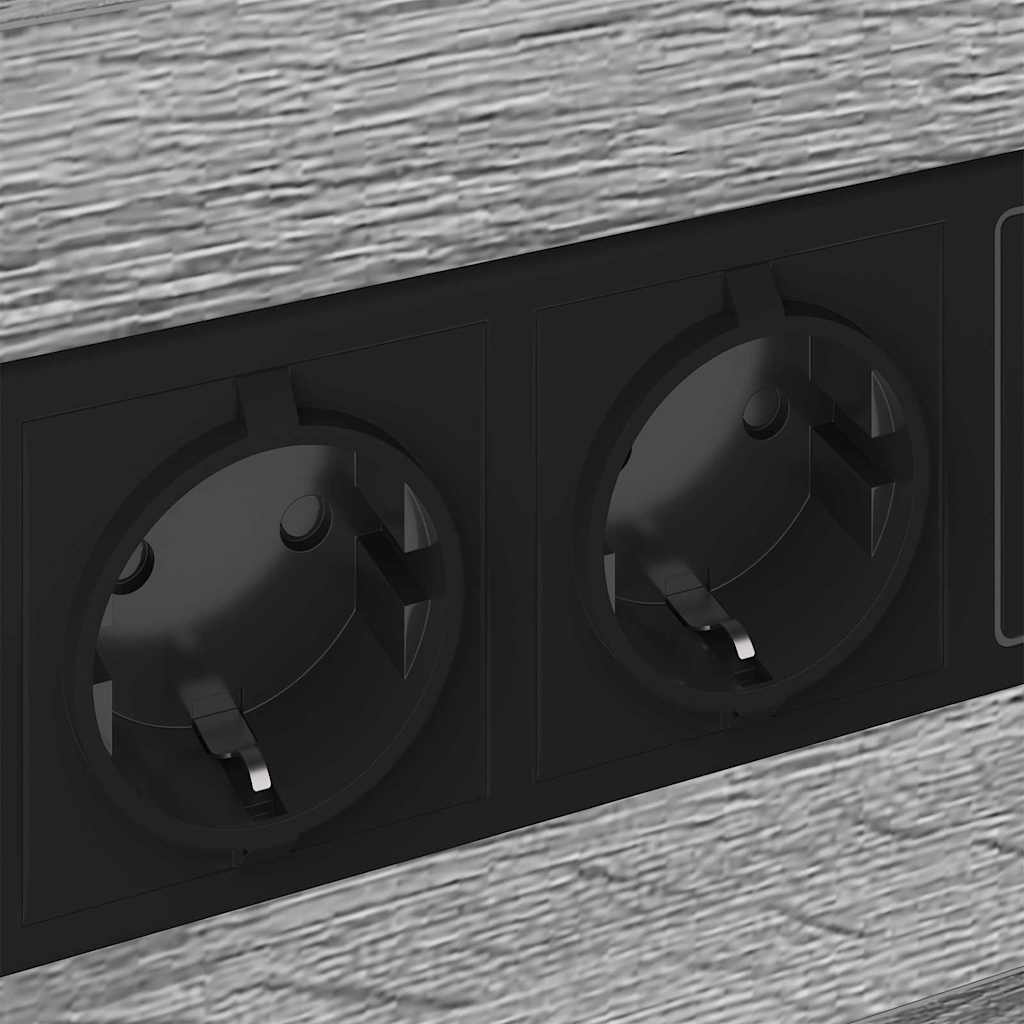 Armario de Noche con cajón 2 pcs Gris Sonoma 40 x 31 x 60 cm