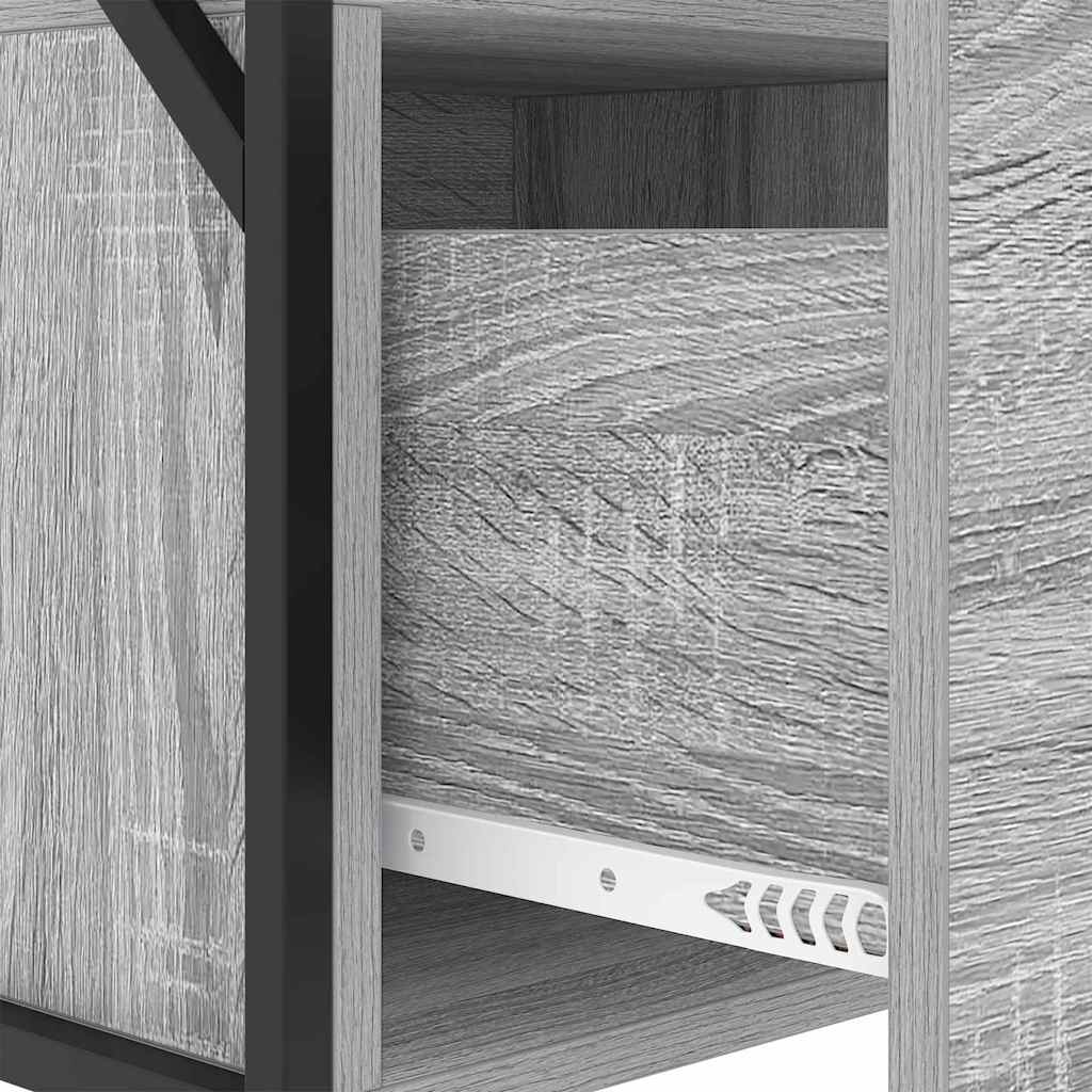 Armario de Noche con cajón 2 pcs Gris Sonoma 40 x 31 x 60 cm