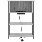 Armario de Noche Gris Sonoma 55 x 31 x 76 cm