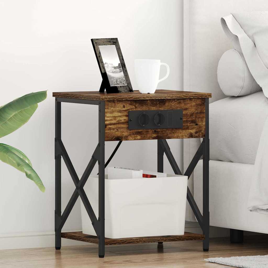 Armario de Noche 2 pcs Gris Sonoma 41 x 31 x 51 cm