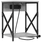 Armario de Noche 2 pcs Gris Sonoma 41 x 31 x 51 cm