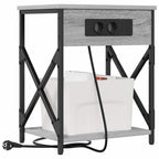 Armario de Noche 2 pcs Gris Sonoma 41 x 31 x 51 cm