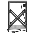 Armario de Noche 2 pcs Gris Sonoma 41 x 31 x 51 cm