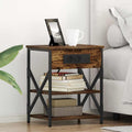Armario de Noche 2 pcs Roble ahumado 41 x 31 x 51 cm