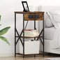 Armario de Noche 2 pcs Roble ahumado 41 x 31 x 76 cm