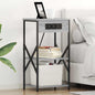 Armario de Noche 2 pcs Roble ahumado 41 x 31 x 76 cm