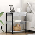 Armario de Noche 2 pcs Gris Sonoma 41 x 31 x 51 cm