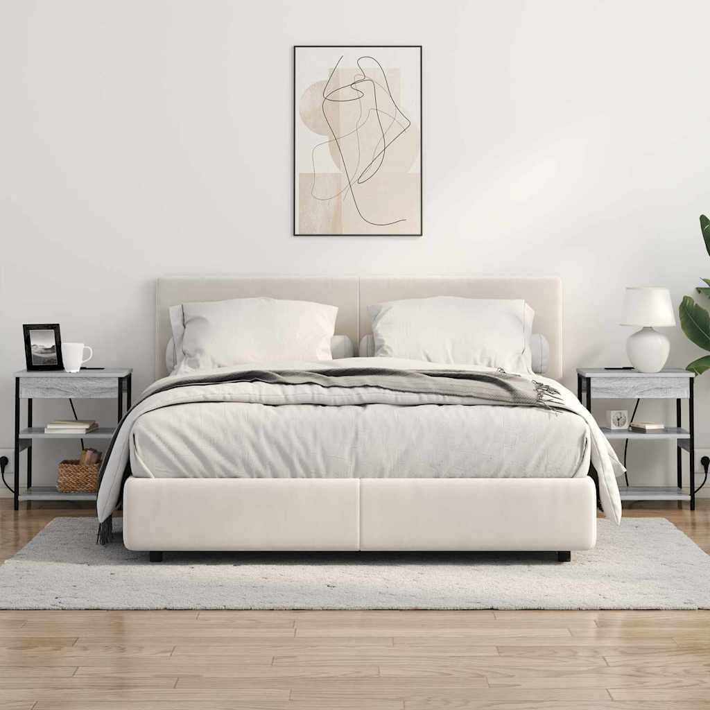 Armario de Noche 2 pcs Gris Sonoma 41 x 31 x 51 cm