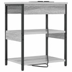 Armario de Noche 2 pcs Gris Sonoma 41 x 31 x 51 cm