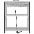 Armario de Noche 2 pcs Gris Sonoma 41 x 31 x 51 cm