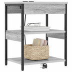 Armario de Noche 2 pcs Gris Sonoma 41 x 31 x 51 cm