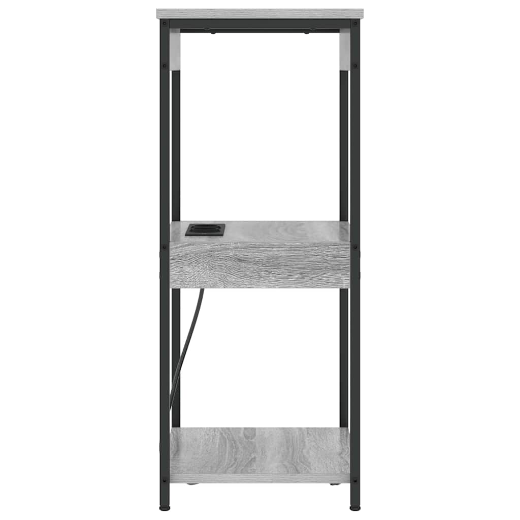 Armario de Noche con estante Gris Sonoma 41 x 31 x 76 cm