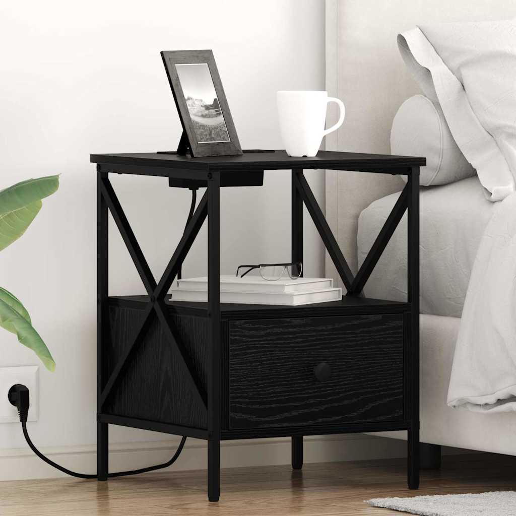 Armario de Noche 2 pcs Gris Sonoma 41,5 x 40,5 x 55 cm