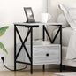 Armario de Noche 2 pcs Gris Sonoma 41,5 x 40,5 x 55 cm