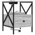 Armario de Noche 2 pcs Gris Sonoma 41,5 x 40,5 x 55 cm