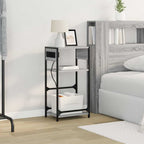 Armario de Noche Gris Sonoma 40 x 27 x 76 cm