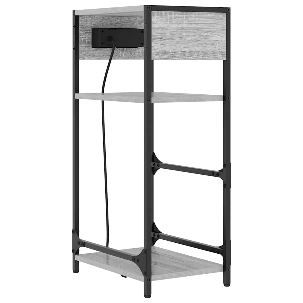 Armario de Noche Gris Sonoma 40 x 27 x 76 cm