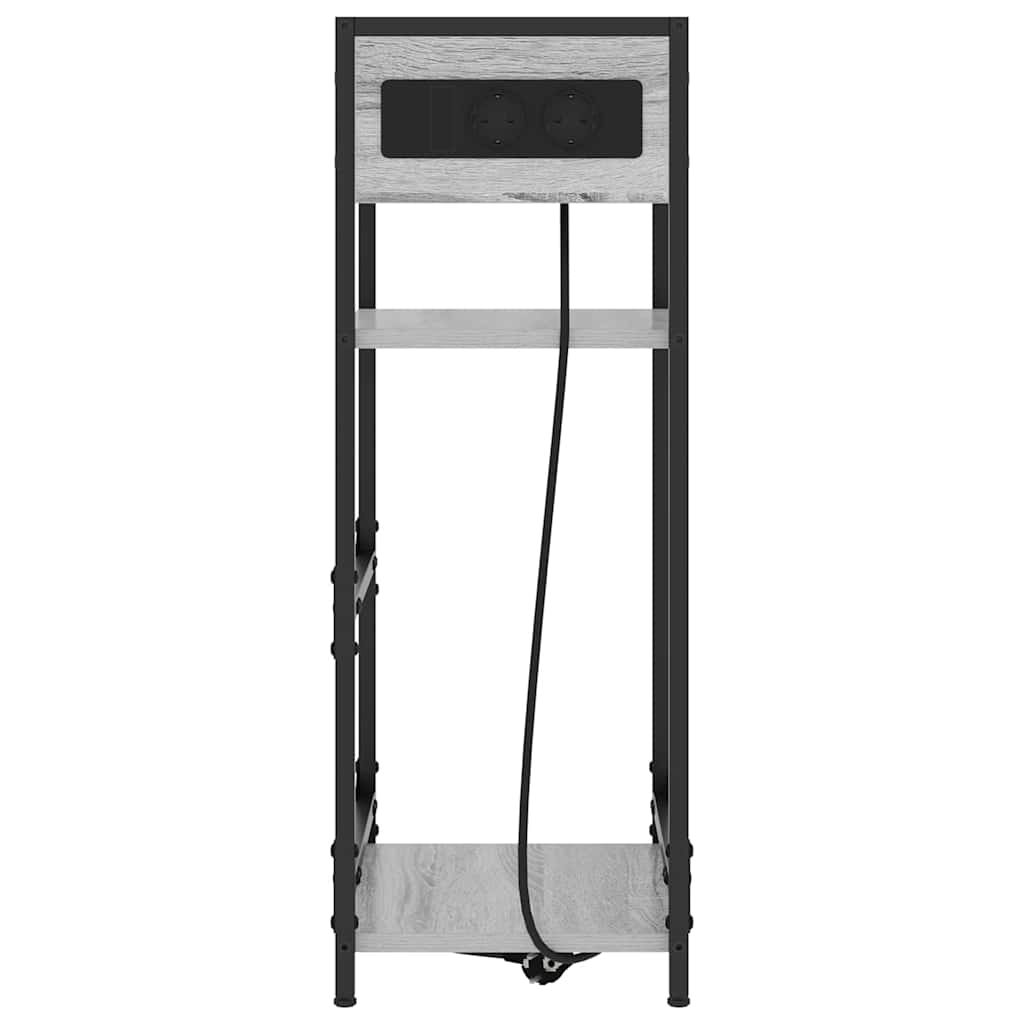 Armario de Noche Gris Sonoma 40 x 27 x 76 cm