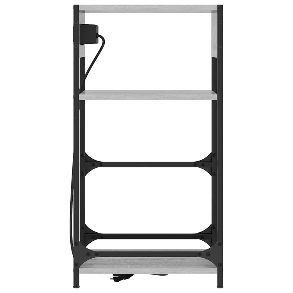 Armario de Noche Gris Sonoma 40 x 27 x 76 cm