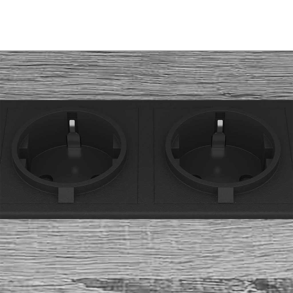 Armario de Noche 2 pcs Gris Sonoma 38 x 30 x 48 cm